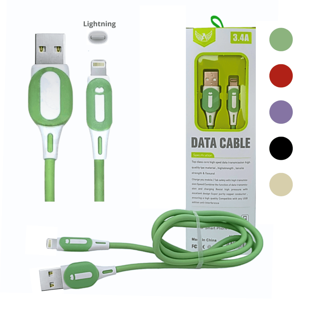 Cabo dados 3 4A 1 metro USB Lightning AL-2056-5G
