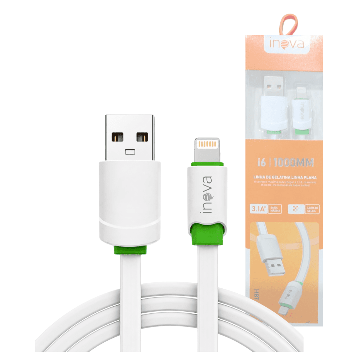 Cabo Dados USB-A Lightning 3 1A 1 Metro i6 HBT-8803 — default