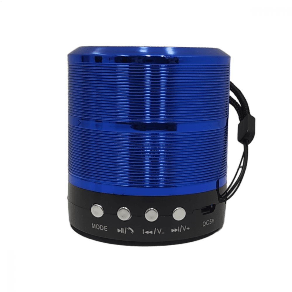 Mini Caixa Som Bluetooth Rádio FM Entrada SD WS-887
