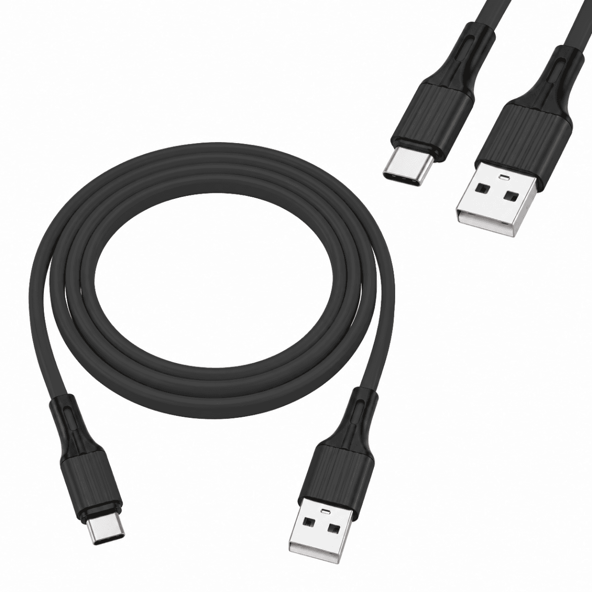 Cabo Dados USB-A Type-C 2 4A 1 Metro Carga Rápida CBO-5991 — Preto