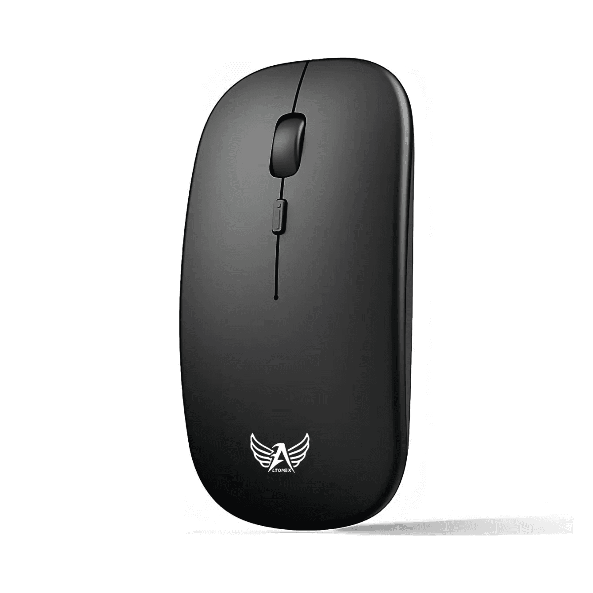 Mouse Sem Fio 2 4G USB Ergonômico 1600 DPI AG-690B — Preto