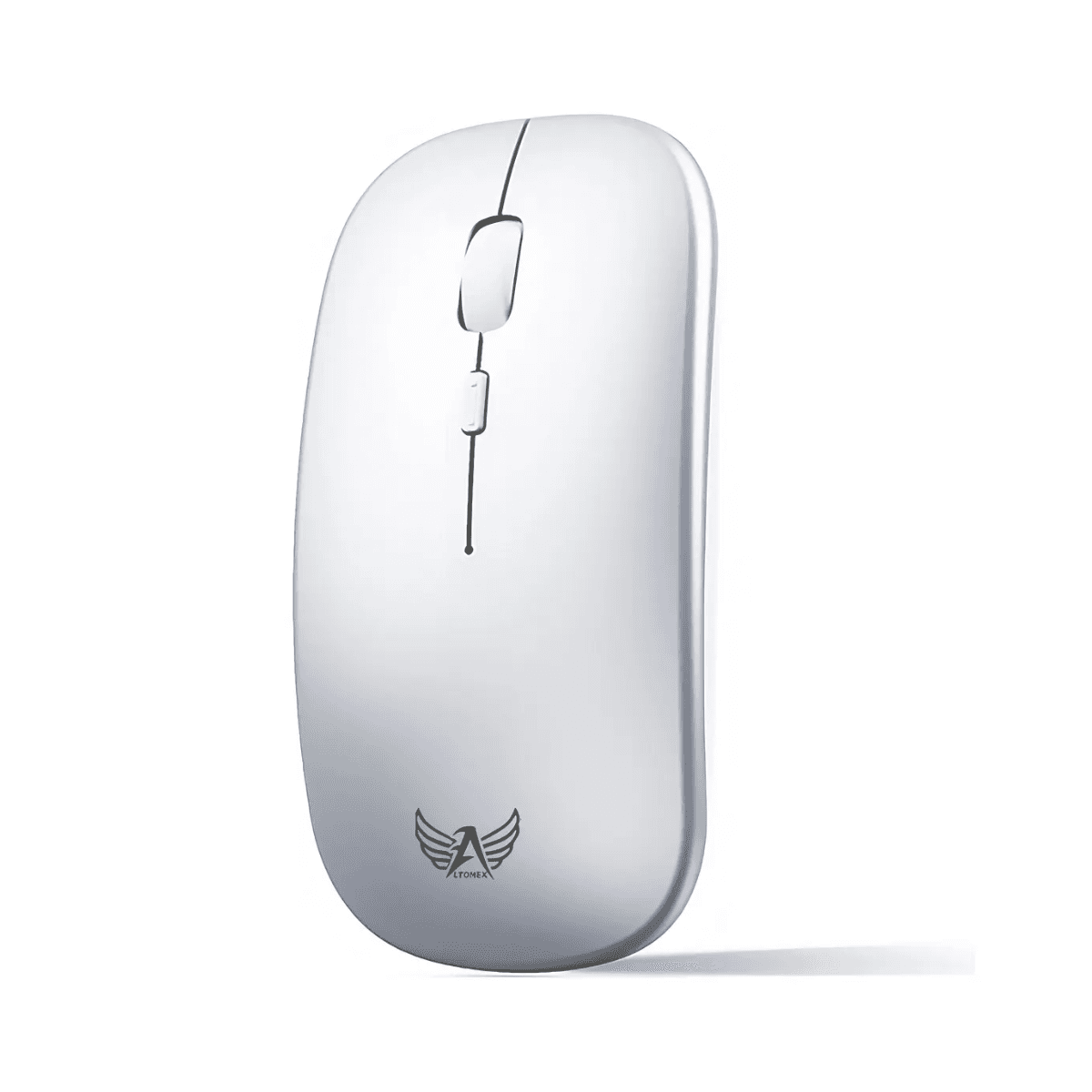 Mouse Sem Fio 2 4G USB Ergonômico 1600 DPI AG-690B — Branco