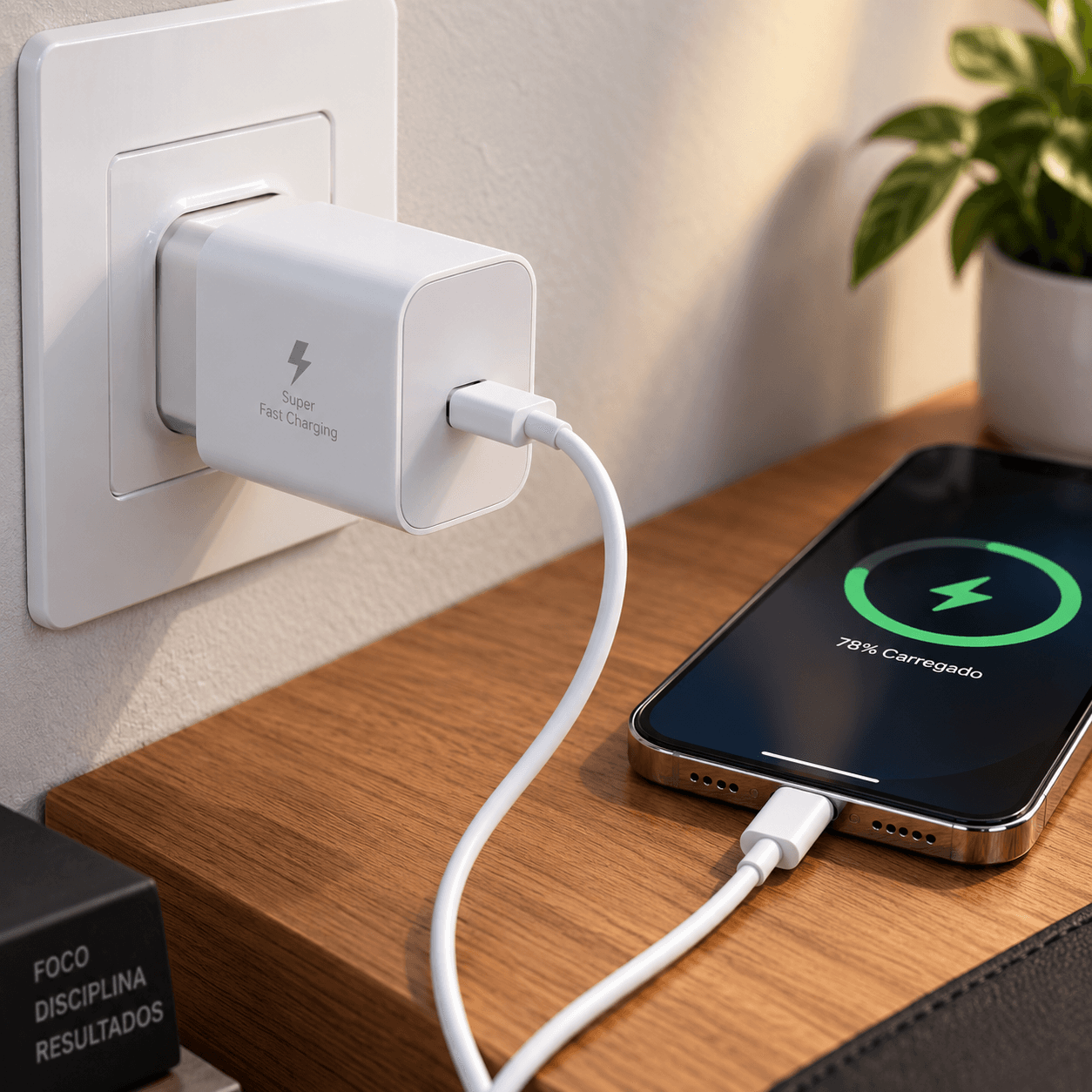 Carregador Parede USB-C 25W Super Fast Charging CAR-25W-PD