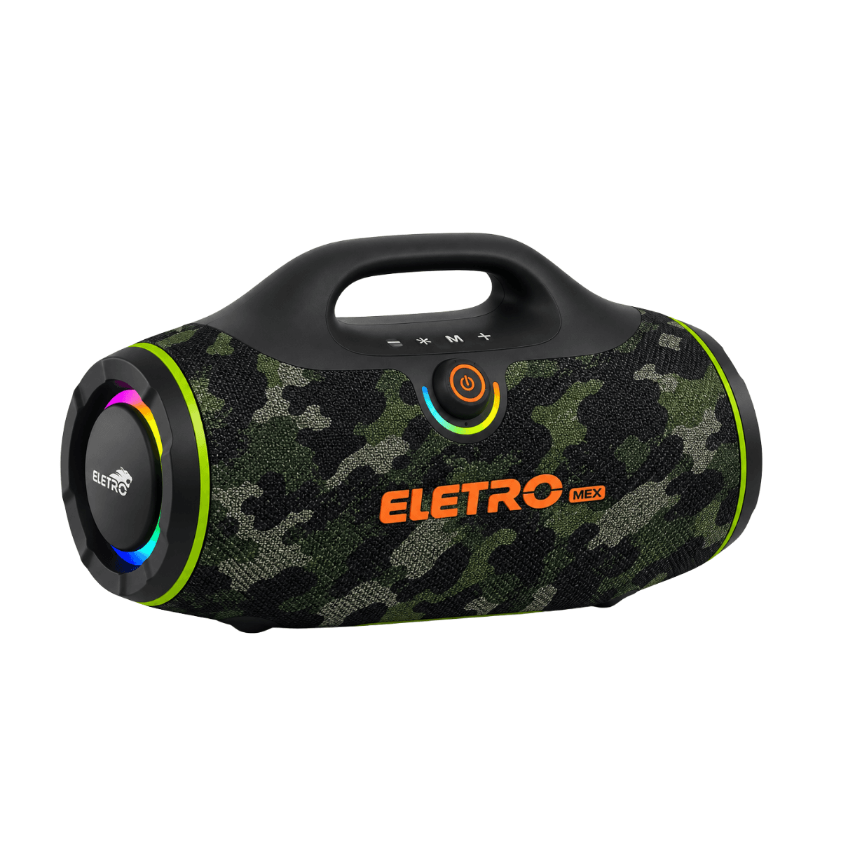 Caixa Som Bluetooth Portátil 300W RGB TWS EL-1127B — Camuflado