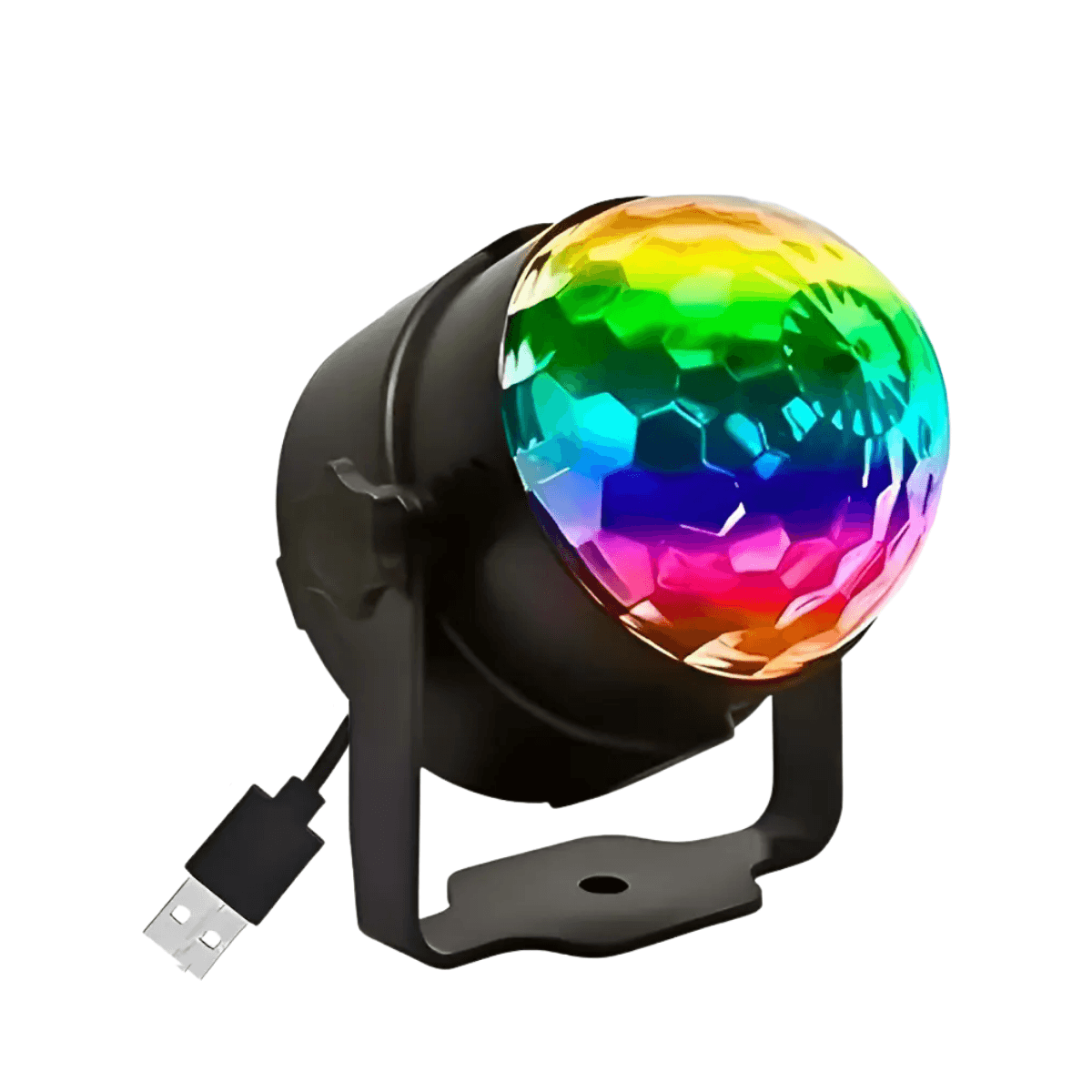 Mini Globo Jogo Luz Giratorio USB Festa Led RGB AL-L10
