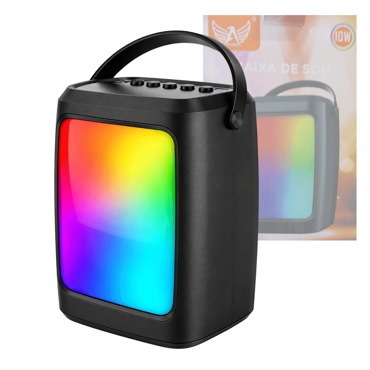 Caixa Som Bluetooth LED RGB Alça AL-8932 — default