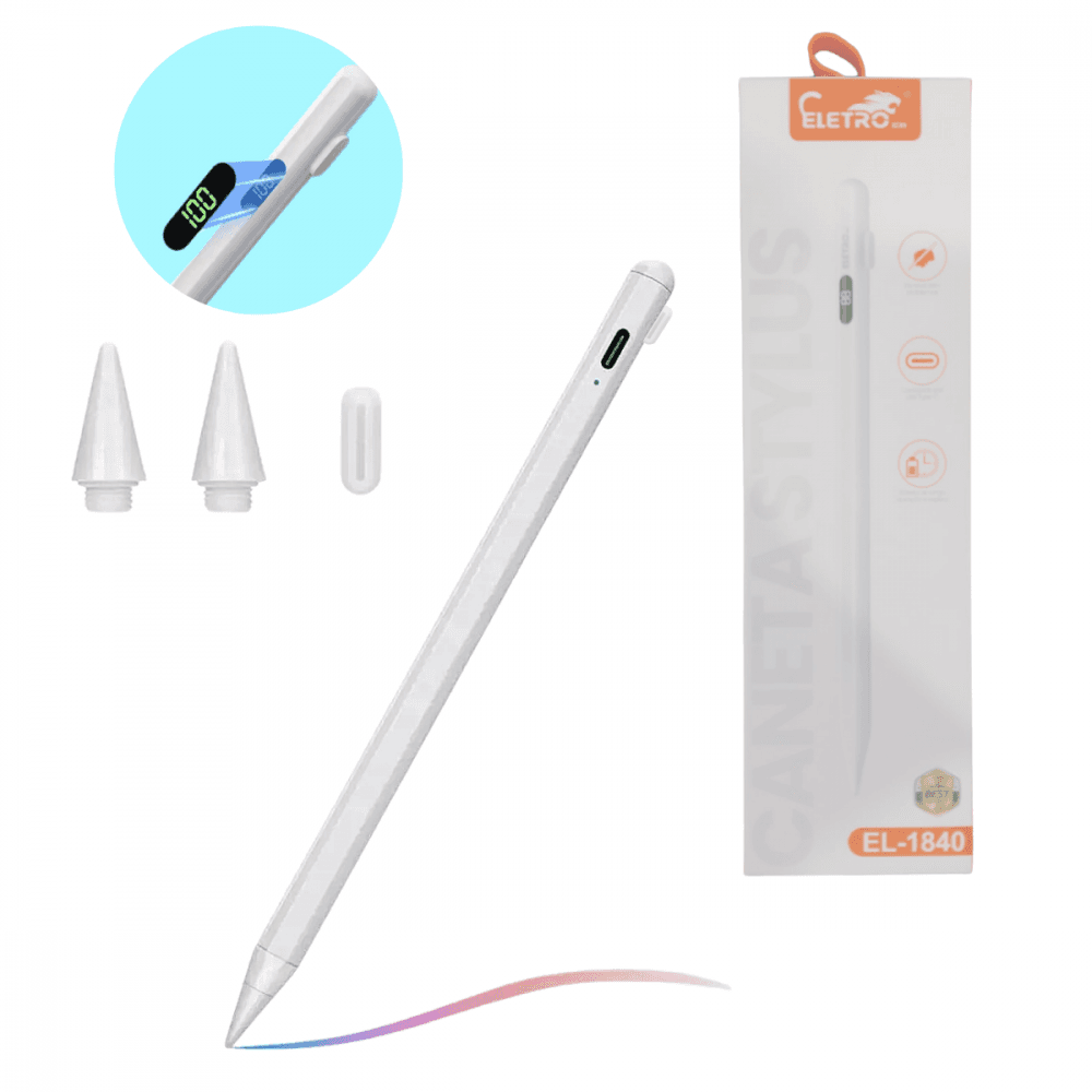 Caneta Touchscreen 2 0mm Stylus Universal Celular EL-1840 — default