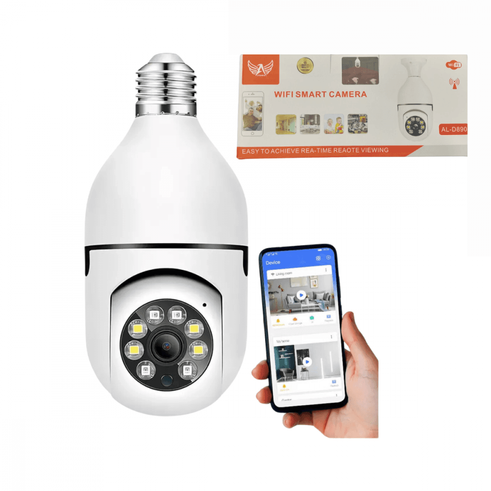 Câmera Segurança IP 360 Lâmpada Wi-fi Visão Noturna AL-D890 — default