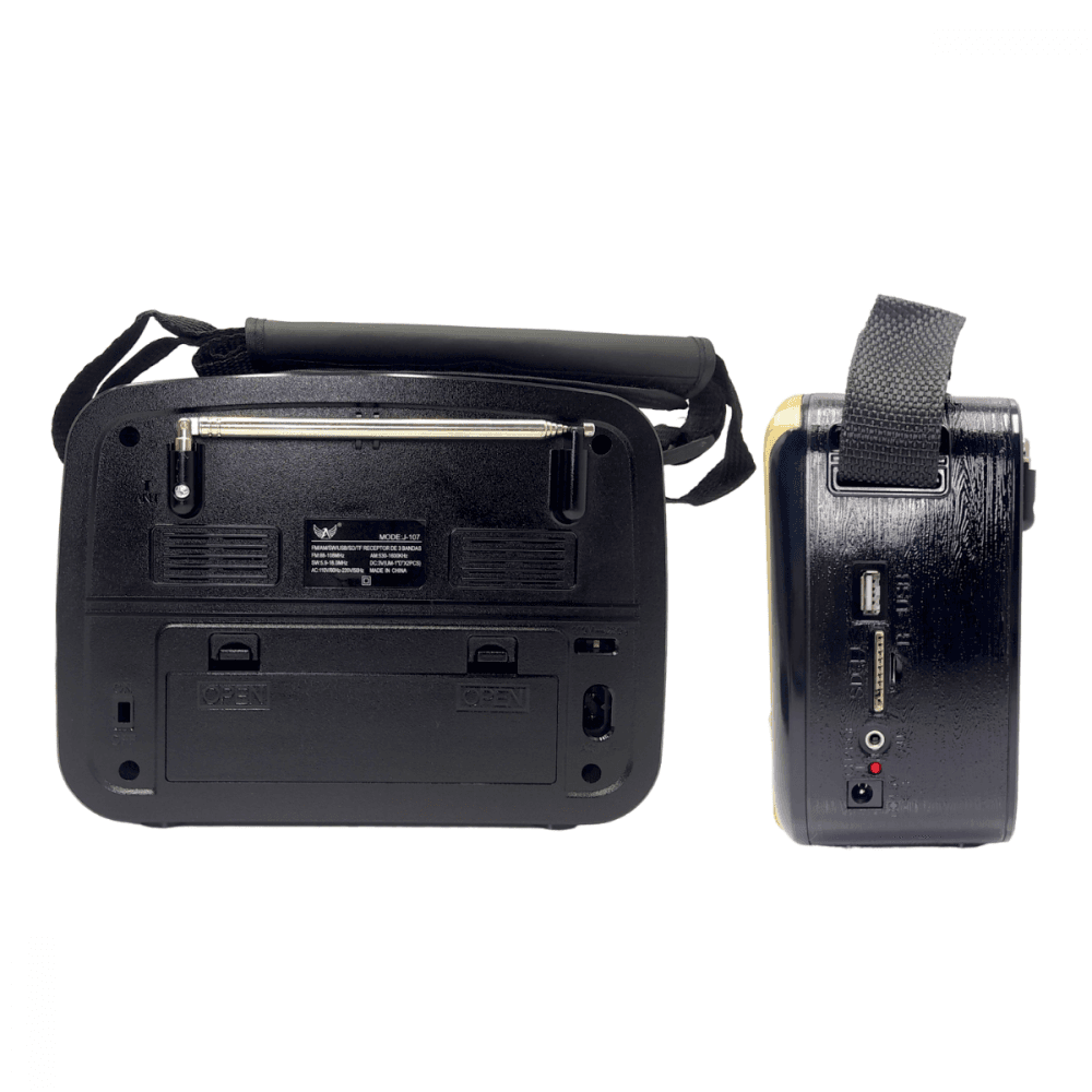 Rádio Retro 3W Bluetooth 5 1 Lanterna Alça JD-107