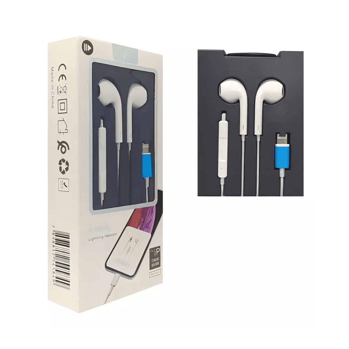 Fone Ouvido Fio Controle Volume Conexão Lightning A-908-5G