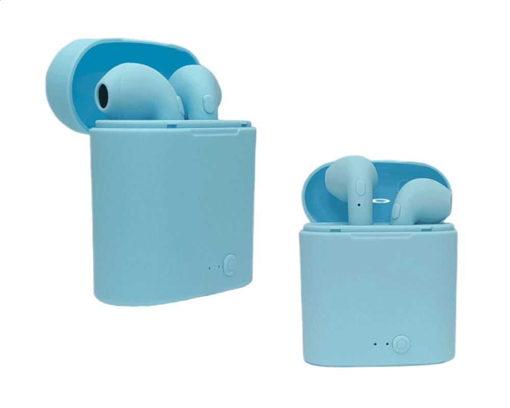 Fone Ouvido Auricular Color Sem Fio Tws Bluetooth i7sColor — Azul