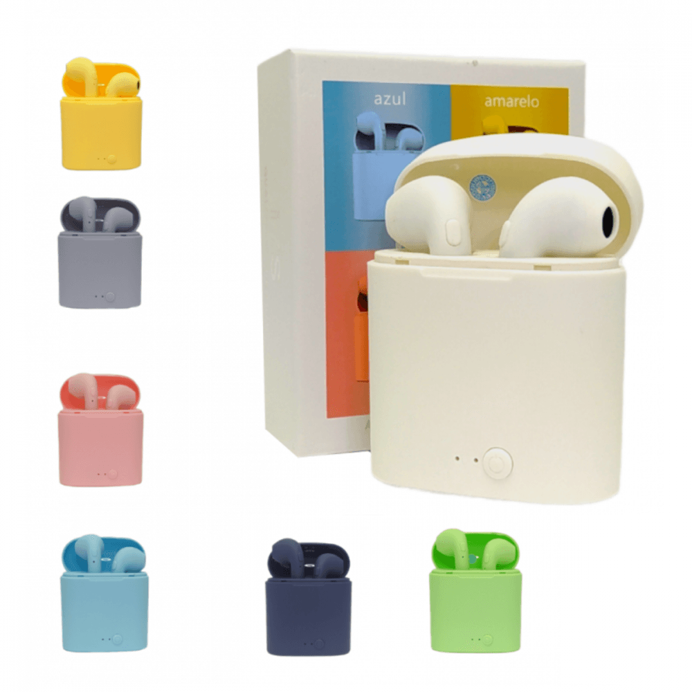 Fone Ouvido Auricular Color Sem Fio Tws Bluetooth i7sColor