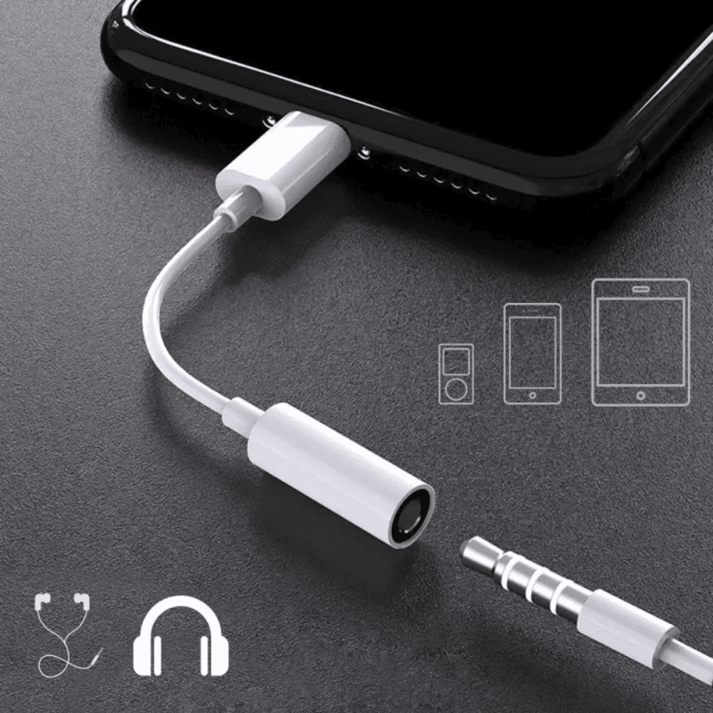 Adaptador Fone Ouvido Lightning P2 3 5mm Auxiliar AL-C79