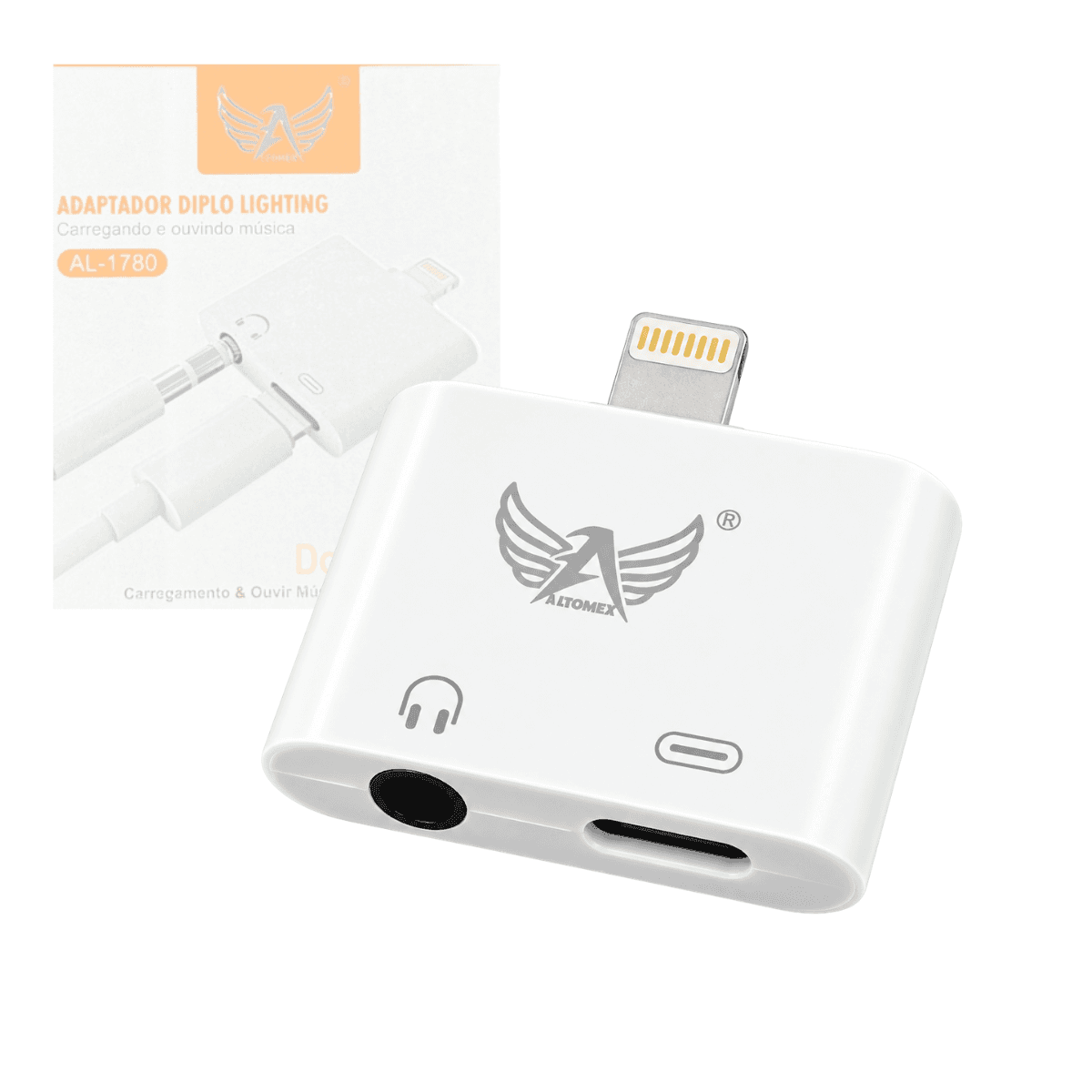 Adaptador Lightning 2 1 Fone P2 Carregamento AL-1780 — default