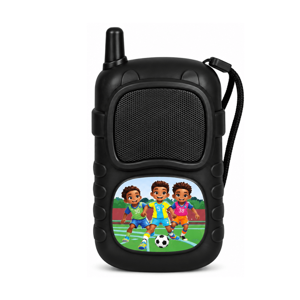 Caixa Som Infantil Portátil USB TF Alça Adesivo AL-8087