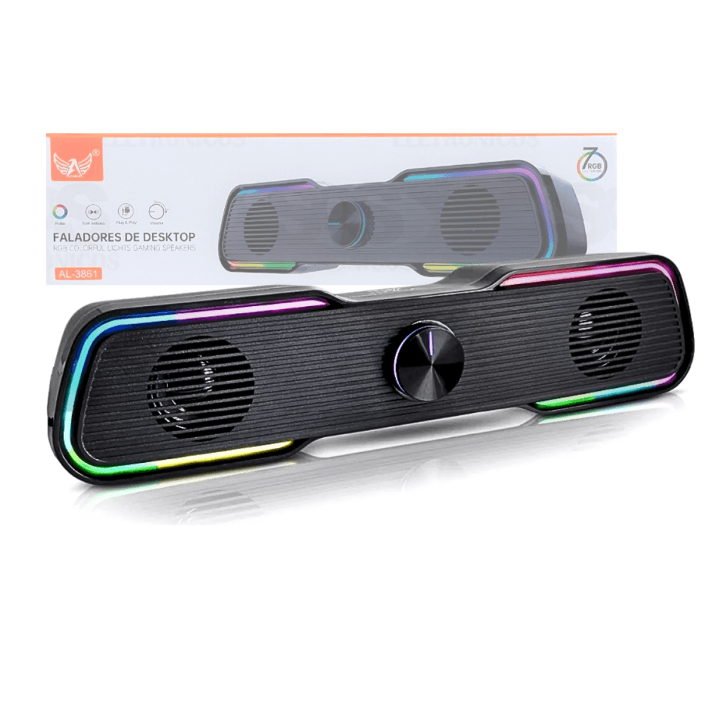 Caixa Som Soundbar Gamer Bluetooth Computador Tv AL-3861 — default