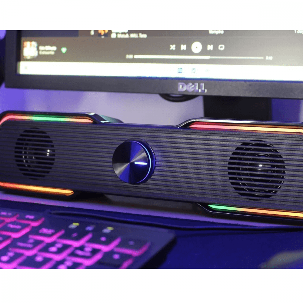 Caixa Som Soundbar Gamer Bluetooth Computador Tv AL-3861