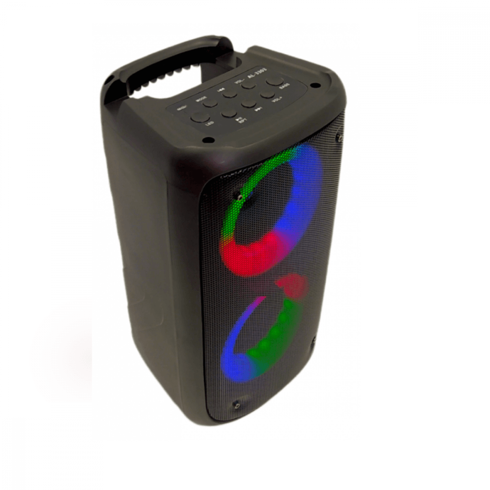 Caixa som LED Bluetooth Entrada Microfone AL-3303