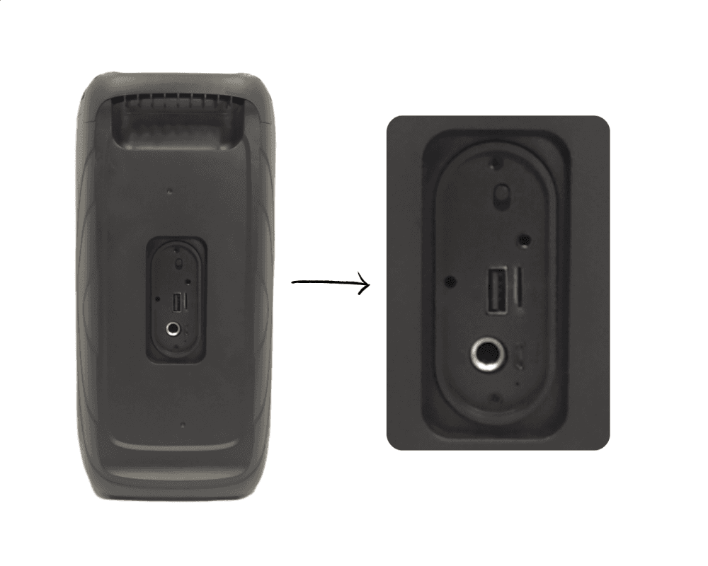 Caixa som LED Bluetooth Entrada Microfone AL-3303