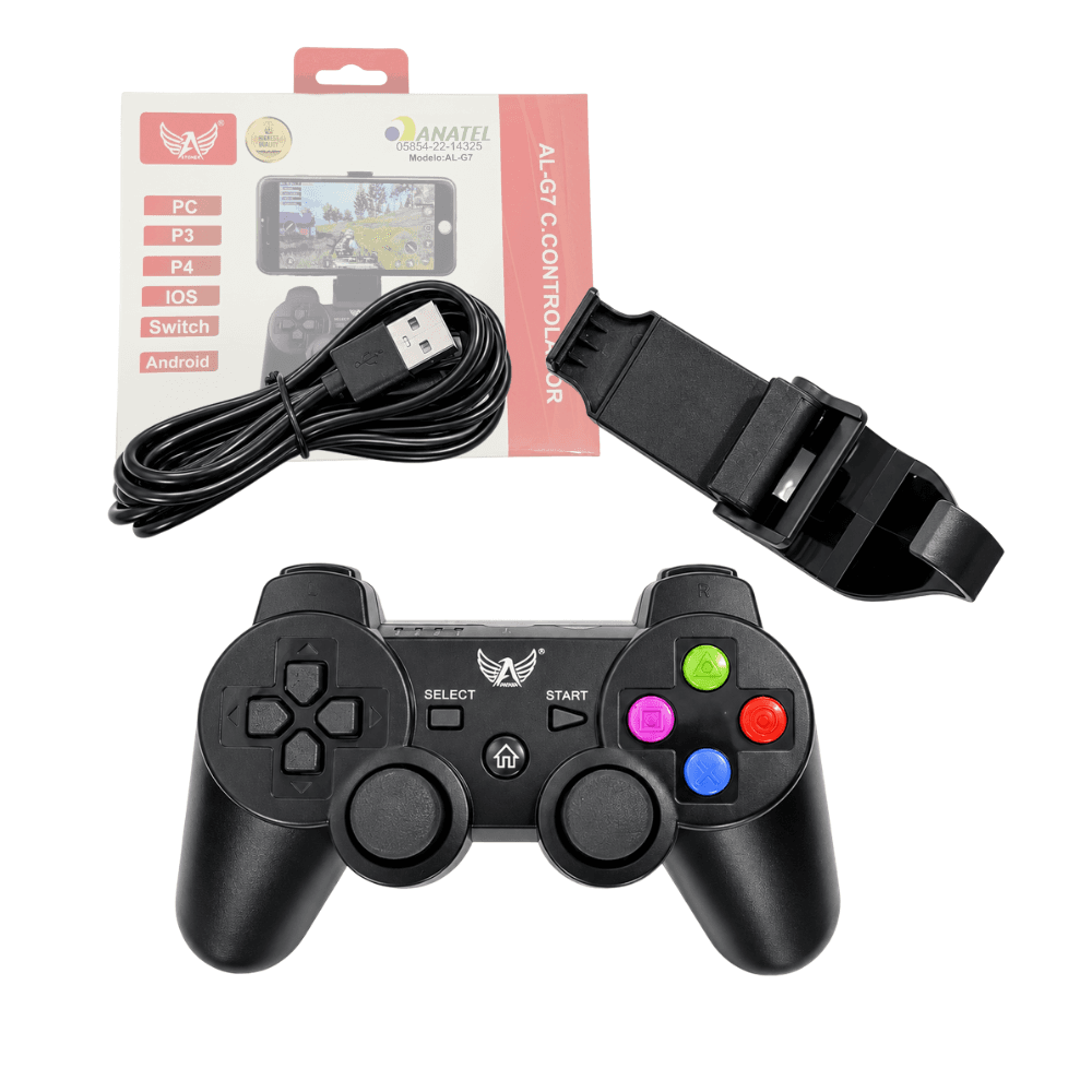 Controle Gamer Bluetooth para Celular com Suporte AL-G7 — default