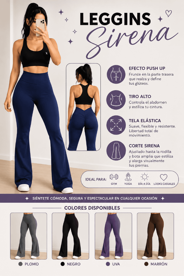 LEGGINS SIRENA — GRIS - S
