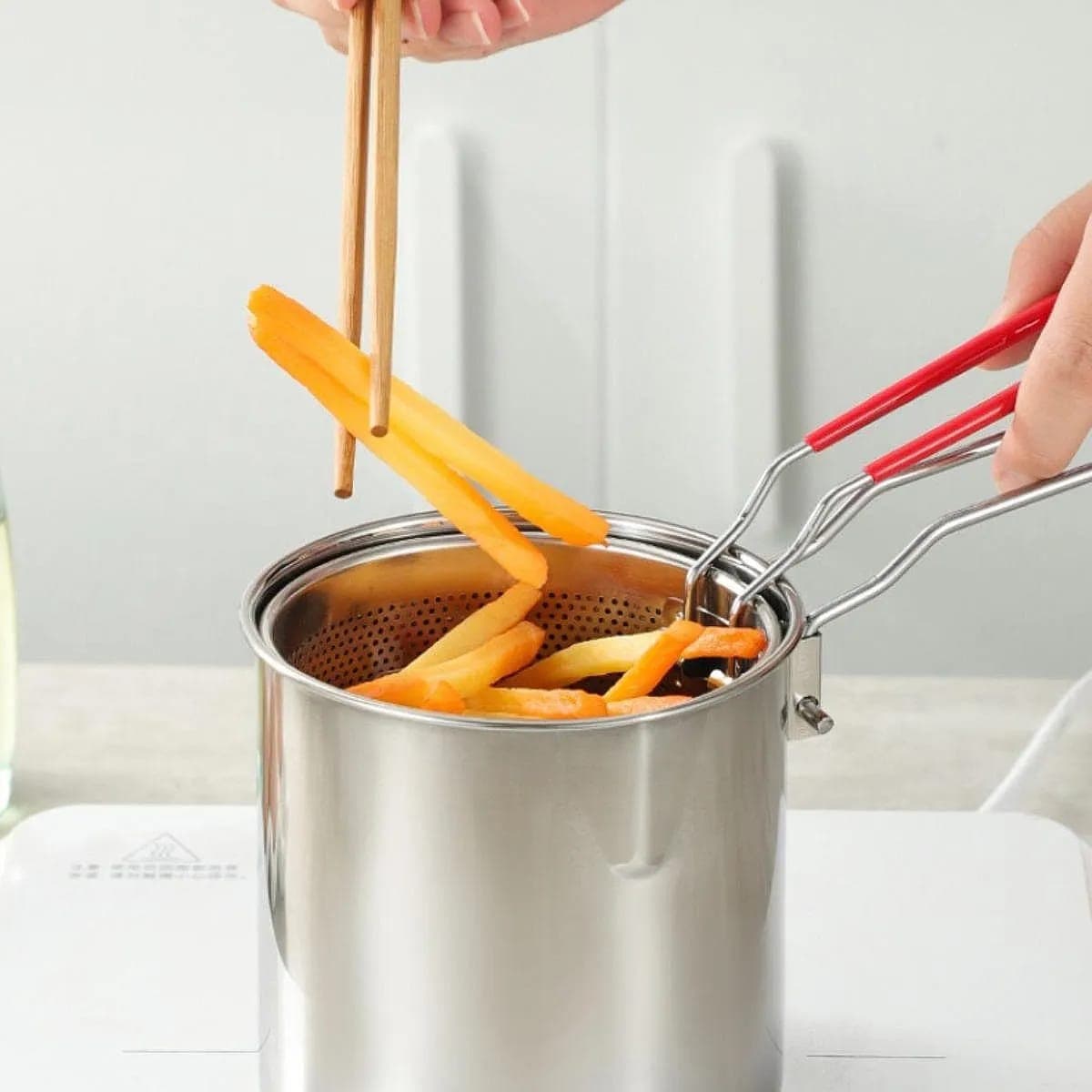 Olla freidora con cesta Pequeña