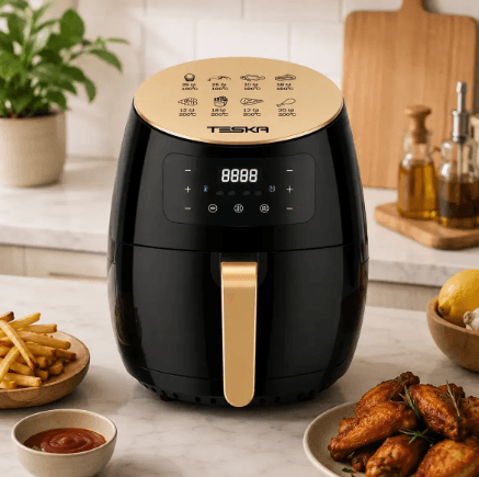 Freidora de aire TESKA de 6 litros y 2400 W Modelo TK-389