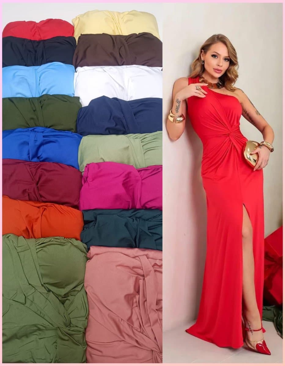 Vestido Bela Um Ombro Só — Vestido Bela Um Ombro Só - Verde Oliva Claro