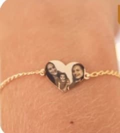 Pulseira Coração — DOURADO