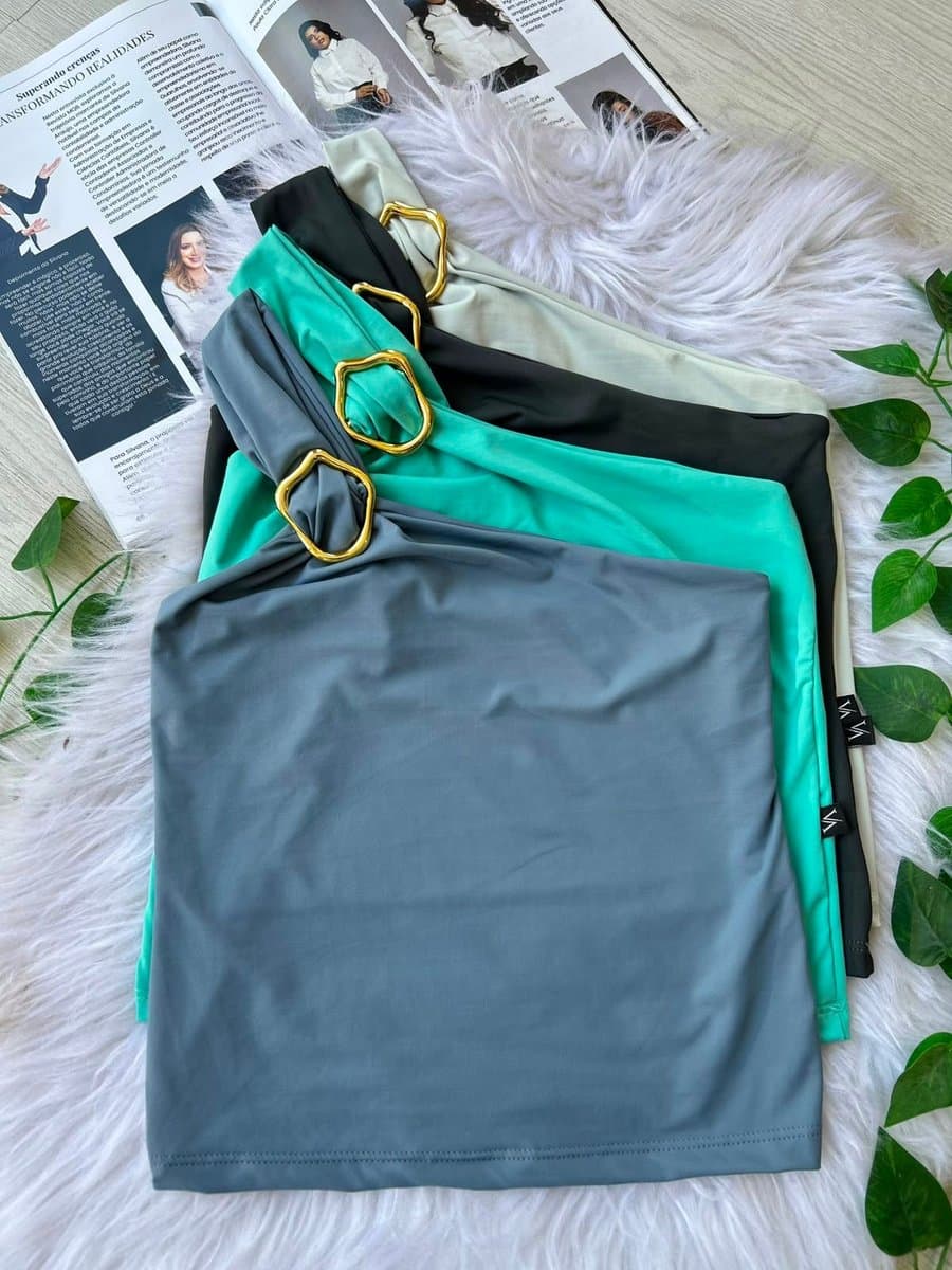 Blusinha Fivela em Poliamida