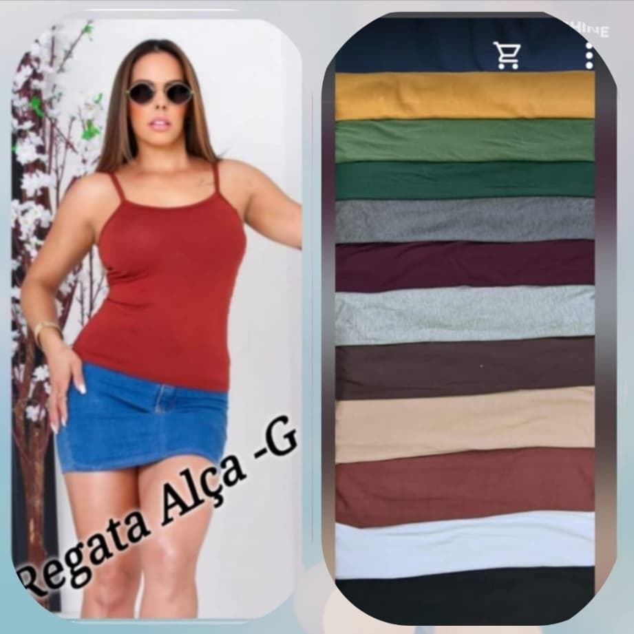 Pacote Regata Alcinha 30 peças — Pacote Regata Alcinha 30 peças - 30 peças (10 M, 10 G, 10 GG)