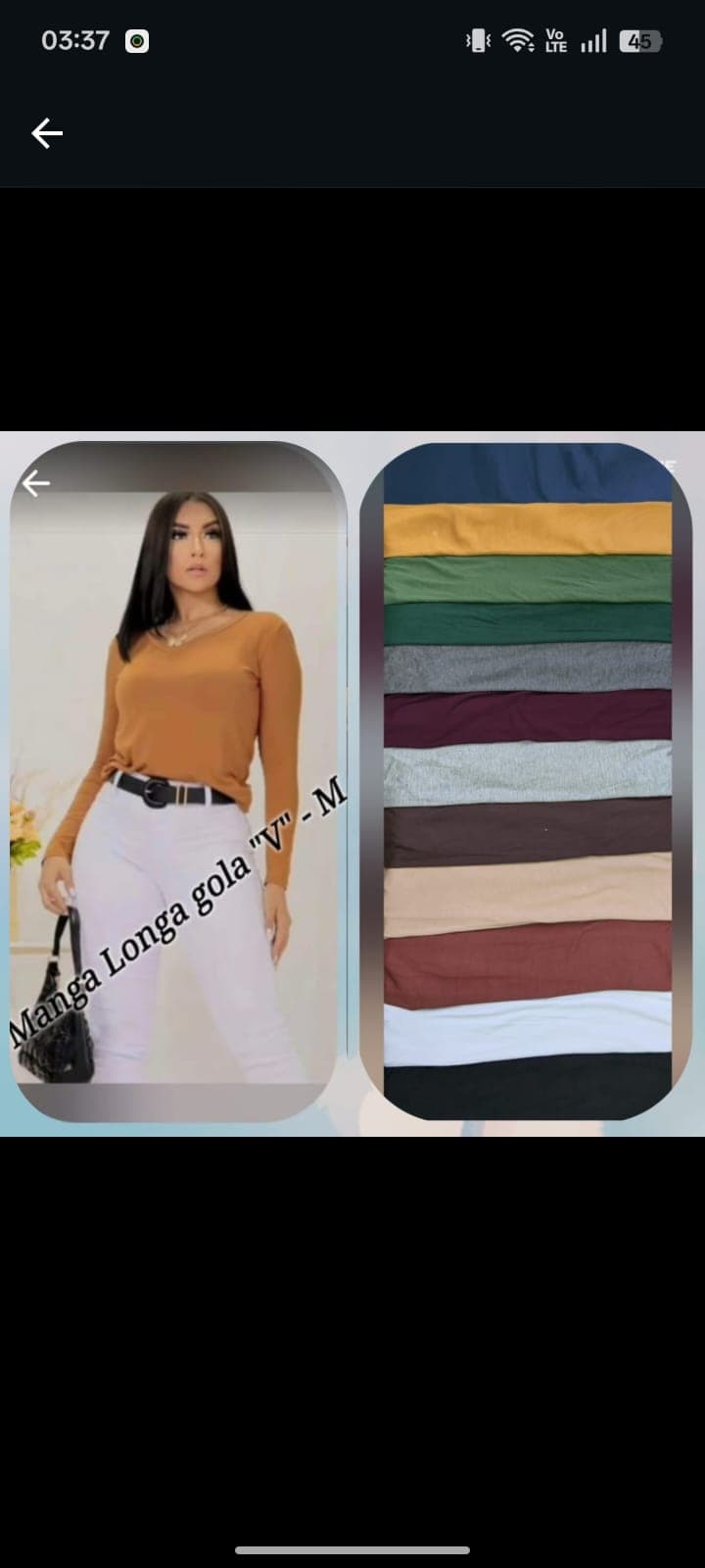 Pacote Blusa Manga Longa 40 peças — Pacote Blusa Manga Longa 40 peças - 40 peças (10 P, 10 M, 10 G, 10 GG)