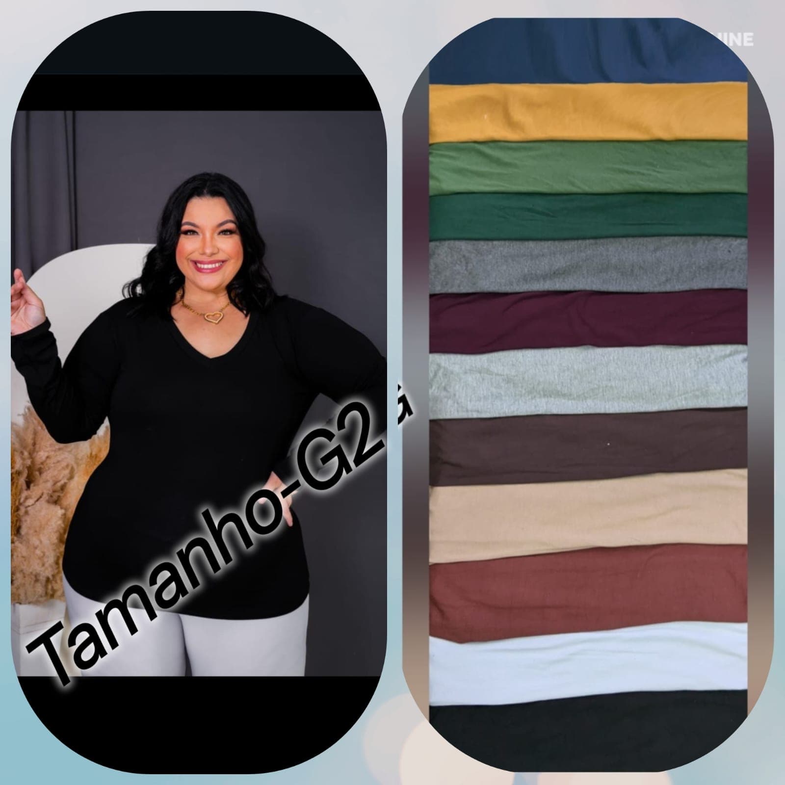 Blusa Manga Longa Decote V — Blusa Manga Longa Decote V - G2