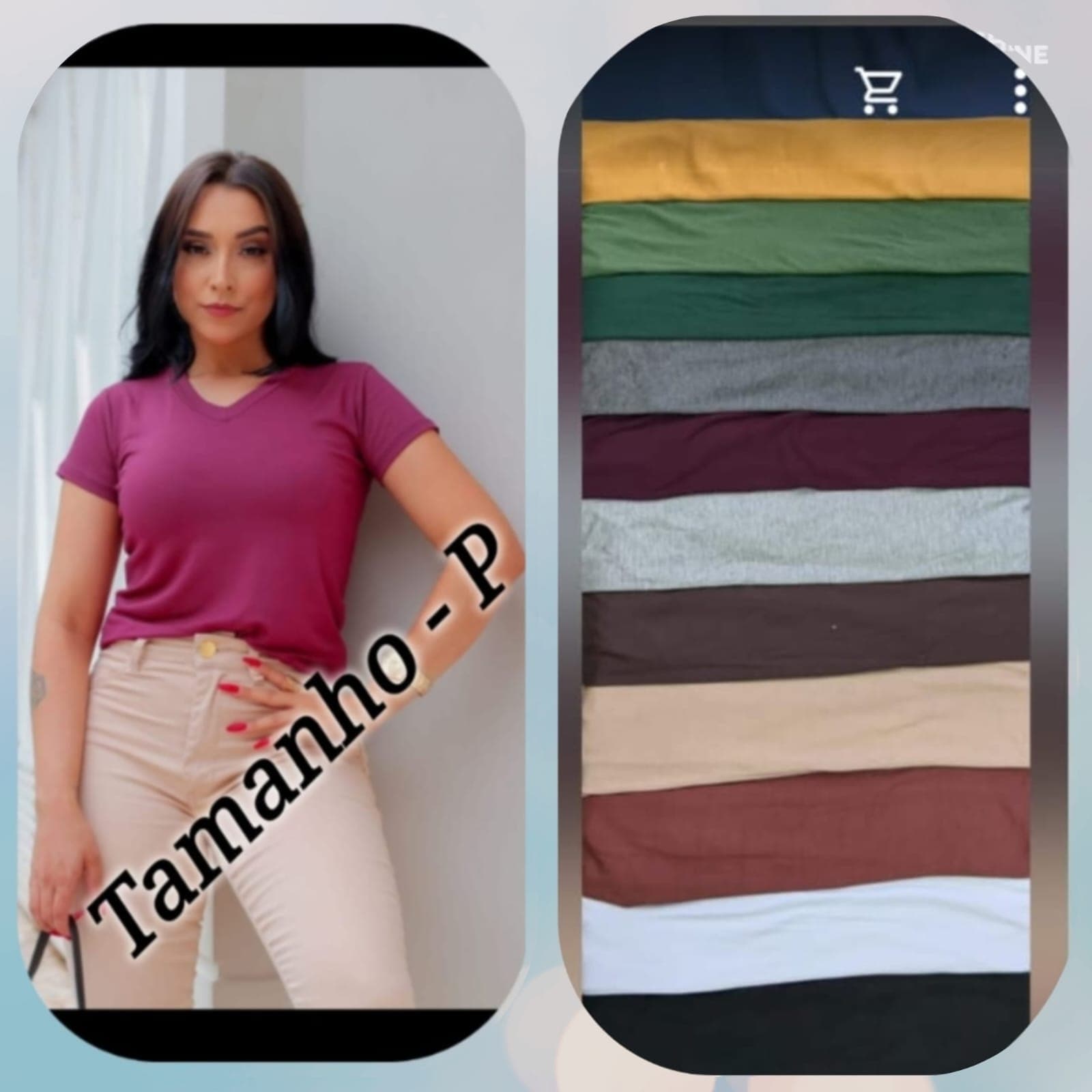 Baby Look Gola V — Baby Look Gola V - P