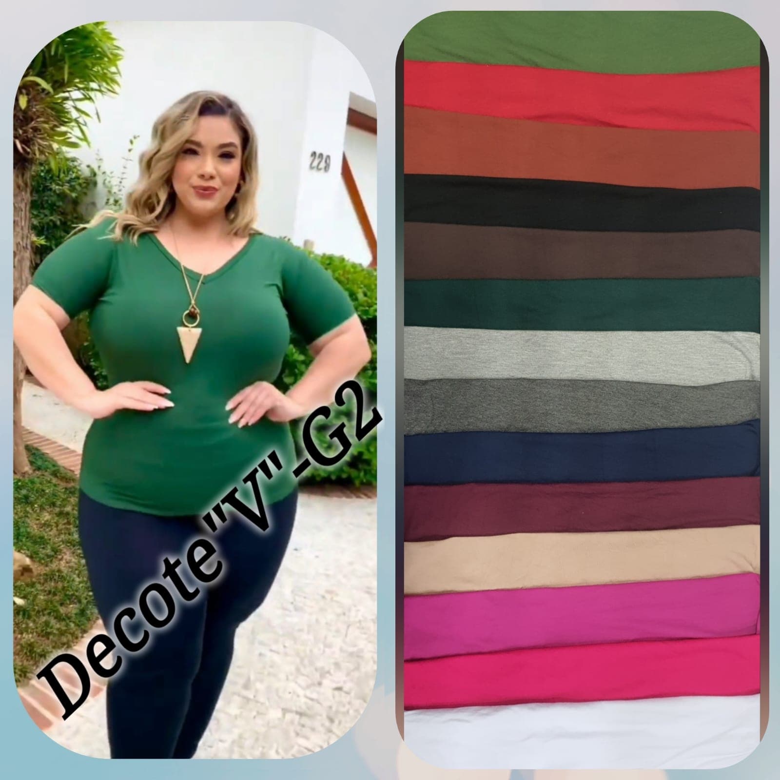 Blusa Gola V Plus Size — Blusa Gola V Plus Size - G2