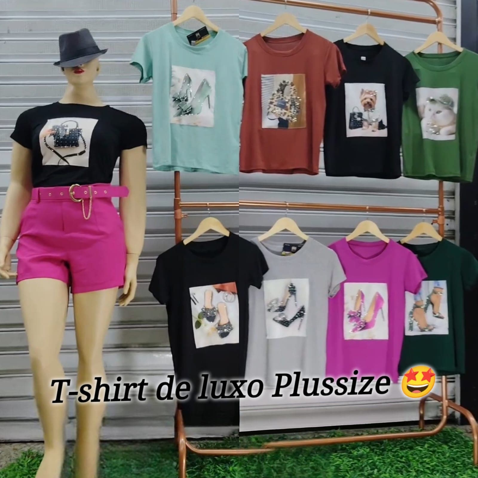 Blusa T-shirt Plus Size Estampada — Blusa T-shirt Plus Size Estampada - G1