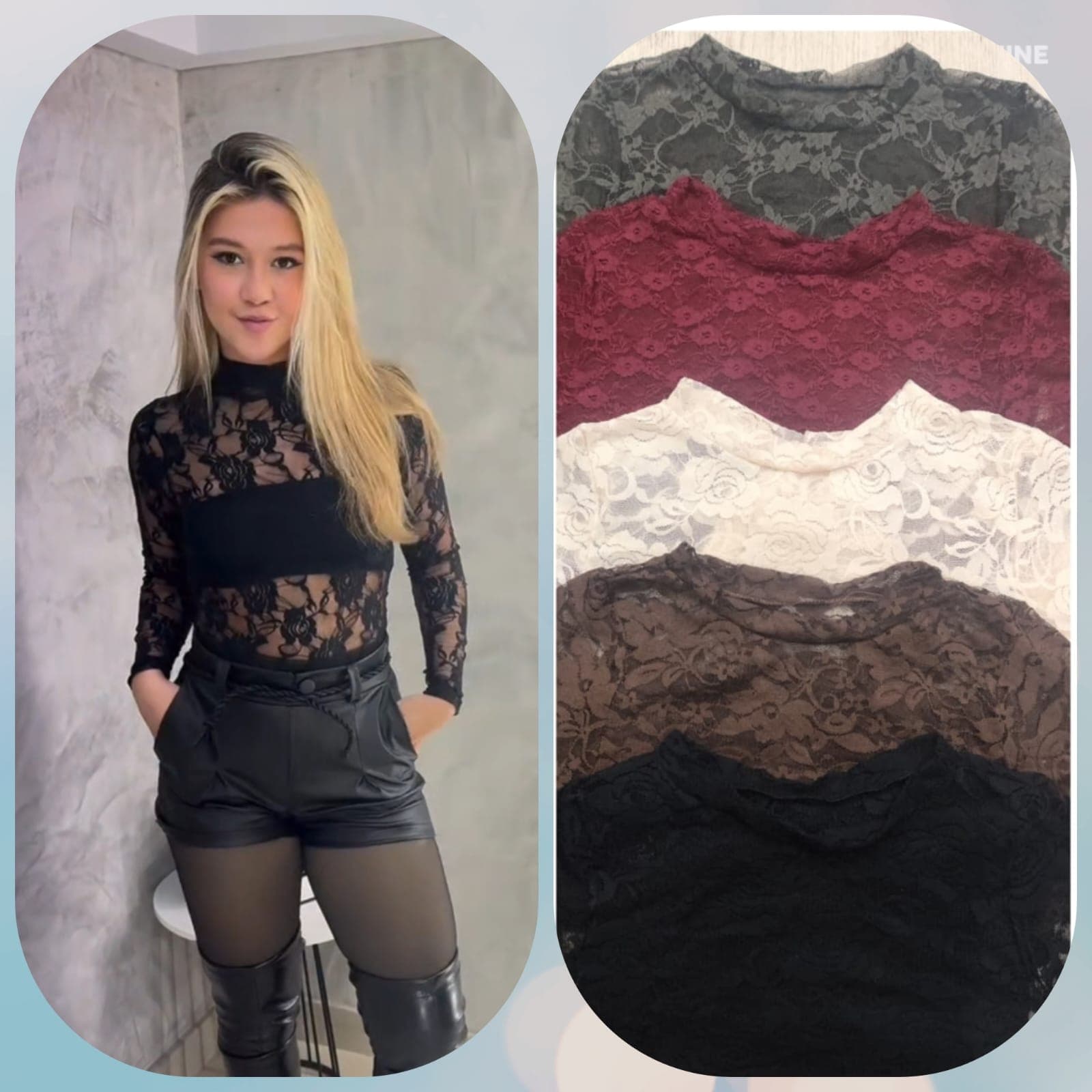 Body Renda — Body Renda - Preto