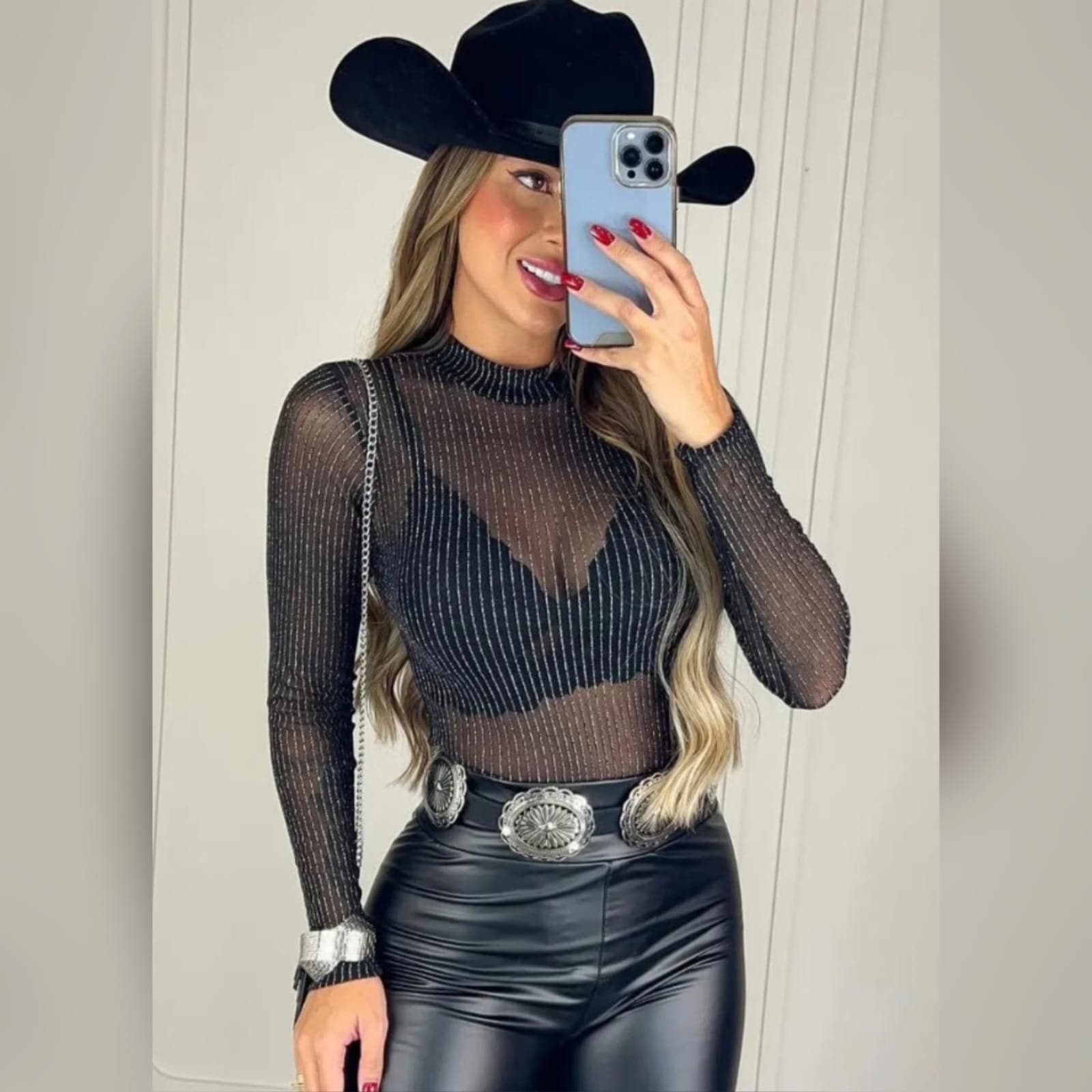 Body Tule Estampado — Body Tule Estampado - Preto com brilho