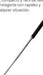 Bastón extendible acero de defensa personal