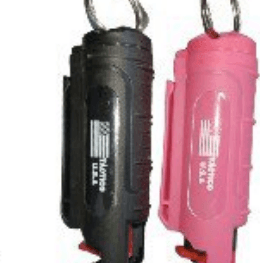 Gas pimienta 40 ml tipo llavero — NEGRO