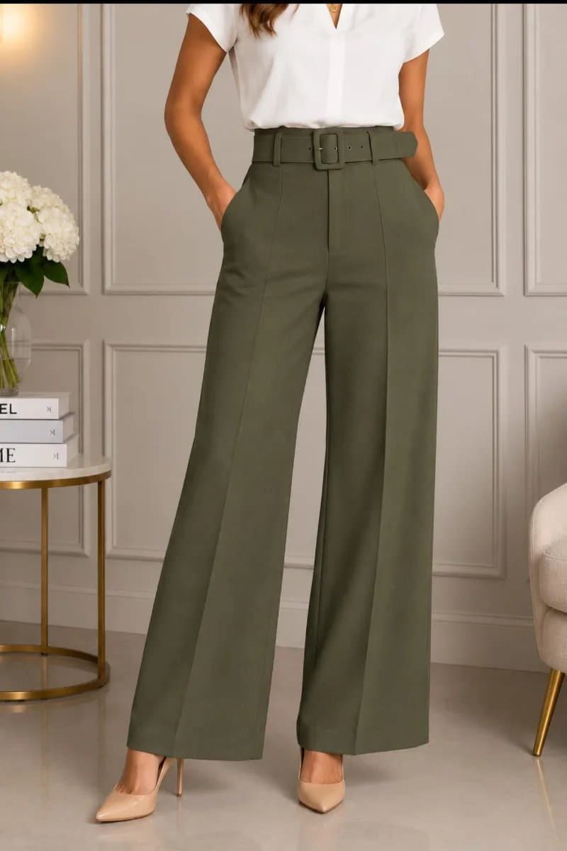 Pantalon Correa — Pantalon Correa - Verde Militar - S
