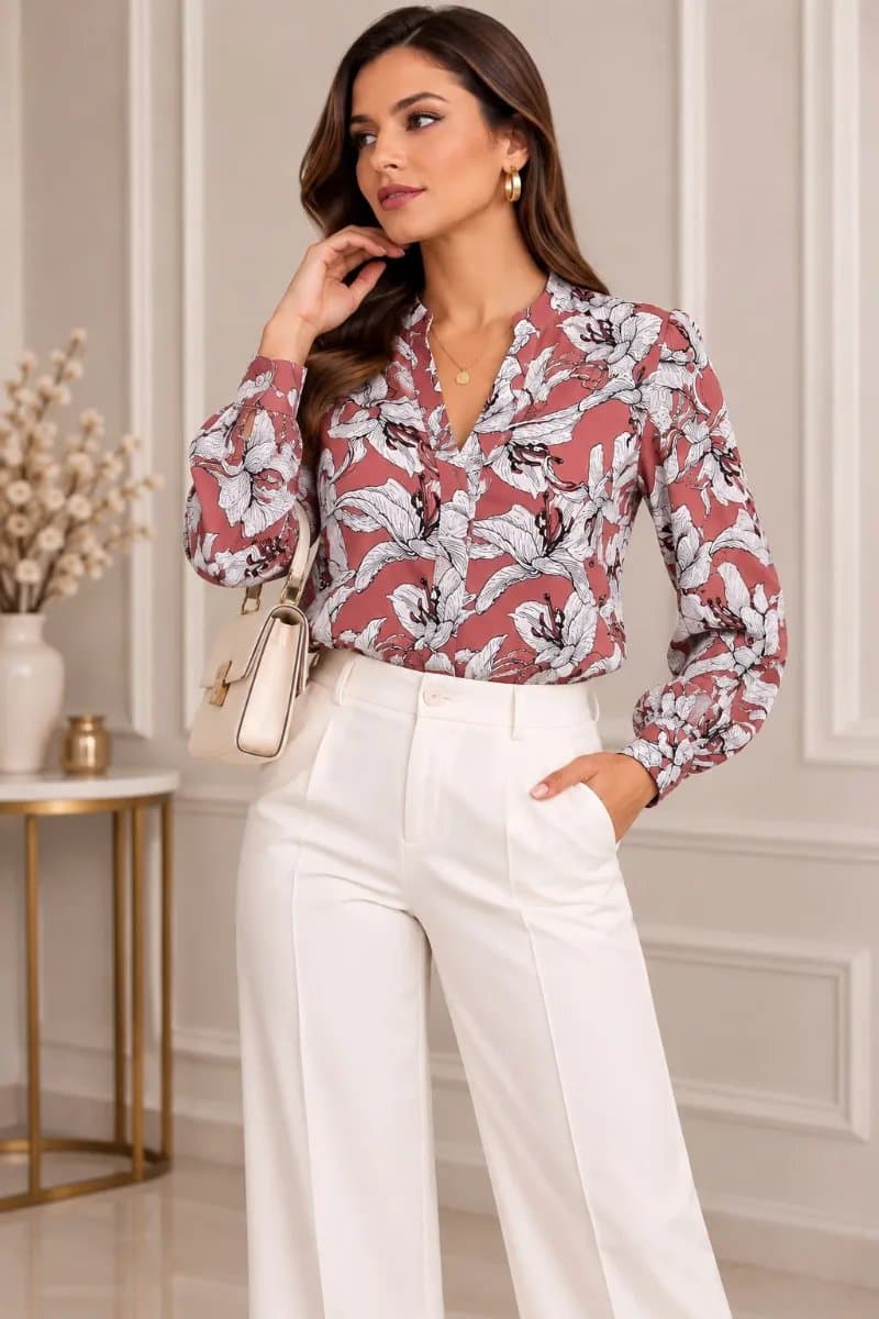 Blusa Maya — Blusa Maya - Palo rosa - L