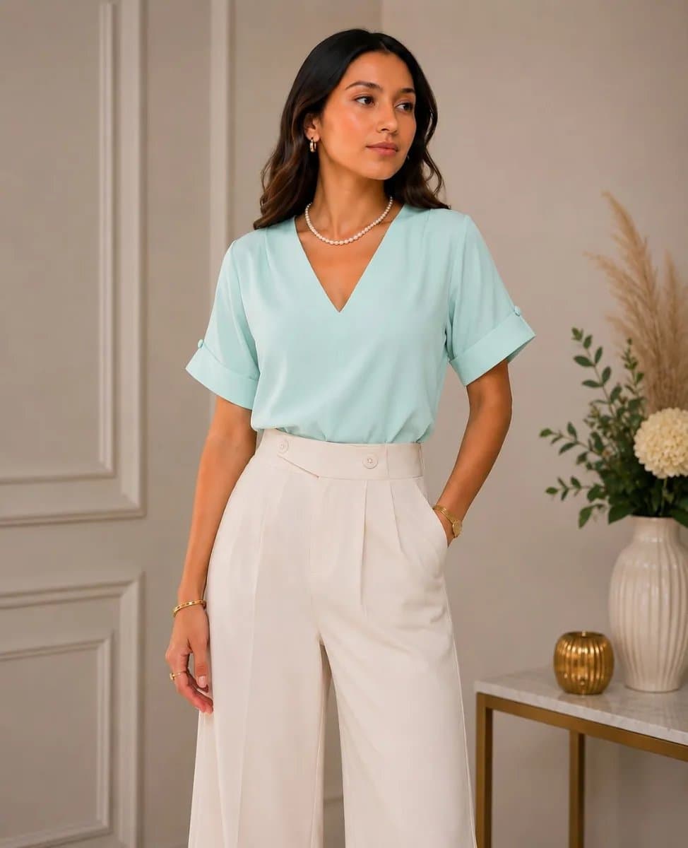 Blusa Perla — Blusa Perla - Cemento - L