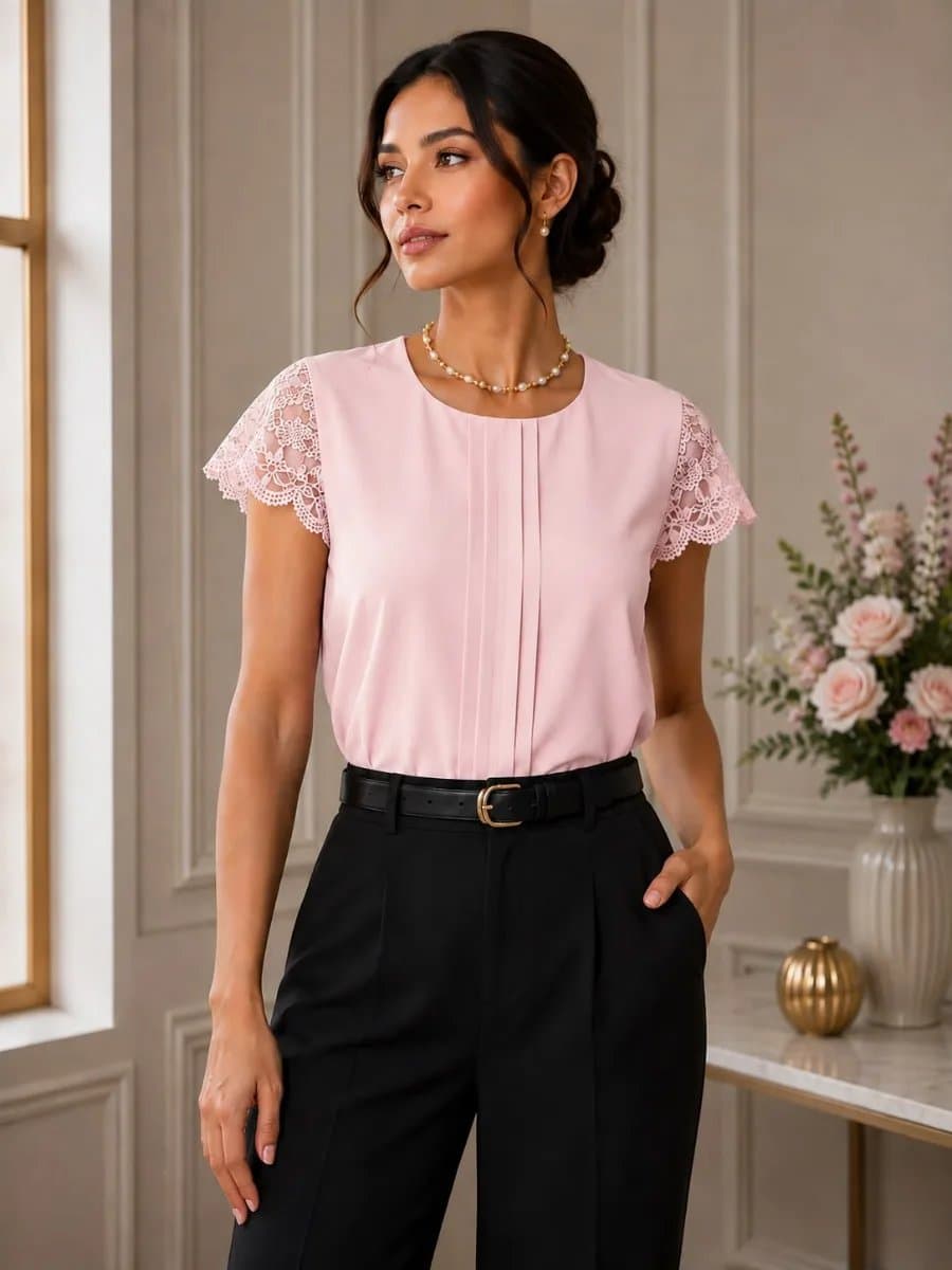 Blusa Soley — Blusa Soley - Rosado bebé - M