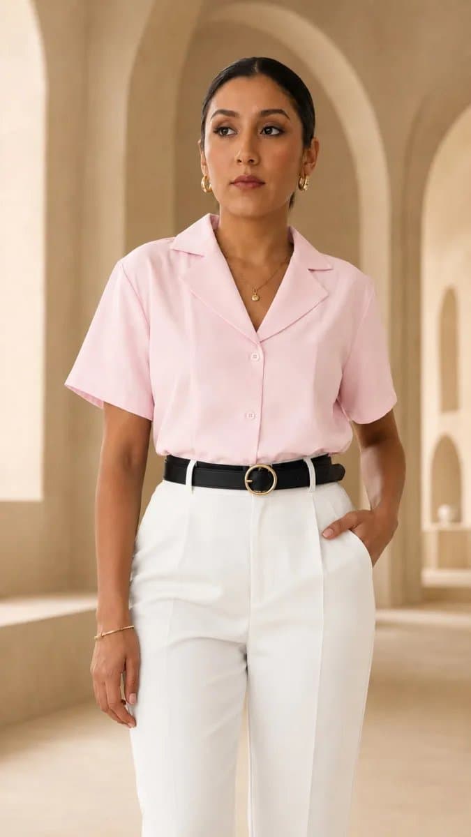 Blusa Valeria — Blusa Valeria - Rosado bebé - L