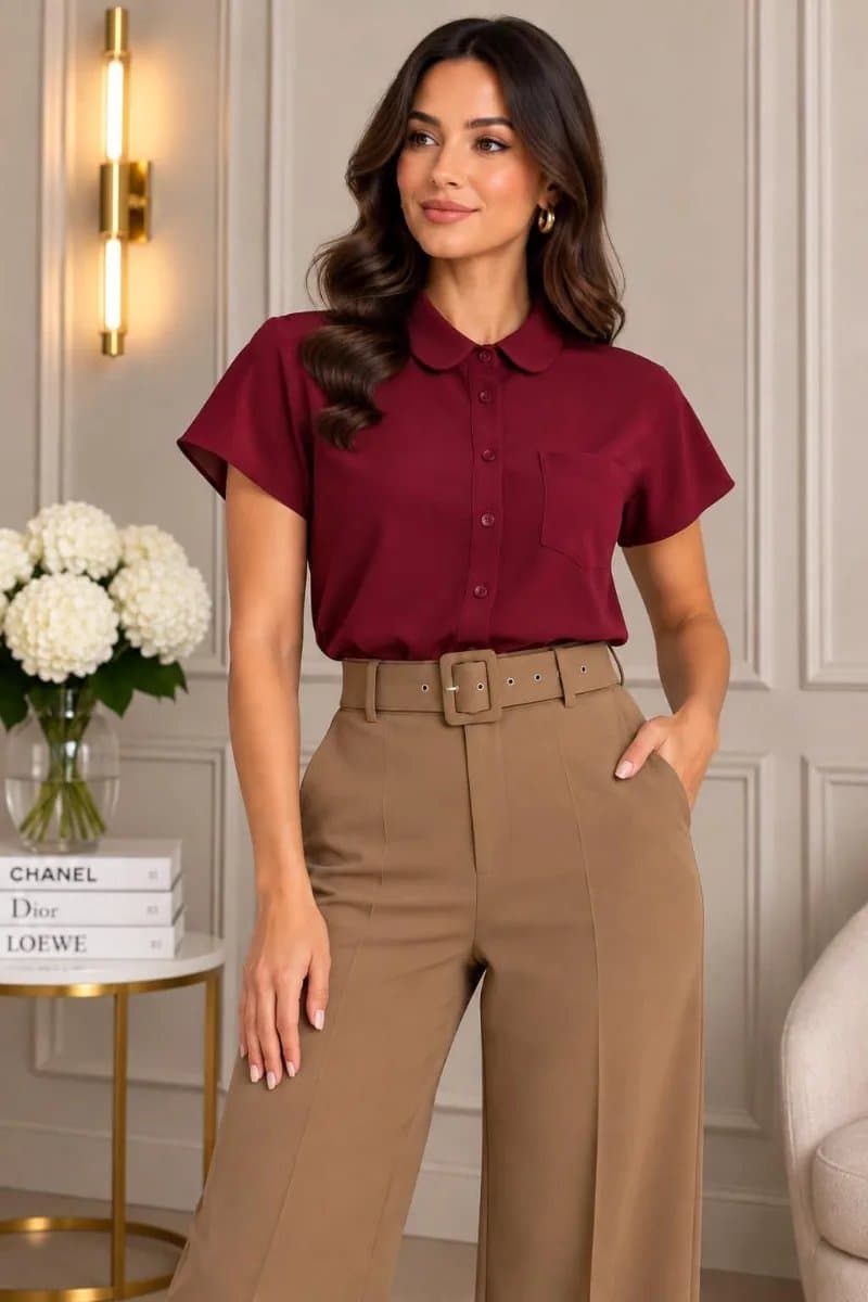 Blusas Paris — Blusas Paris - Vino - L