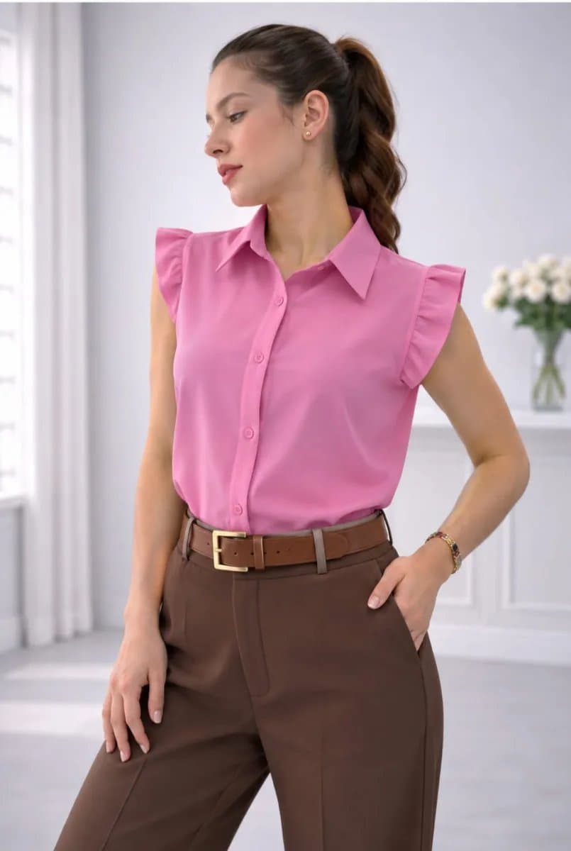 Blusa Nicol — Blusa Nicol - Palo rosa - M