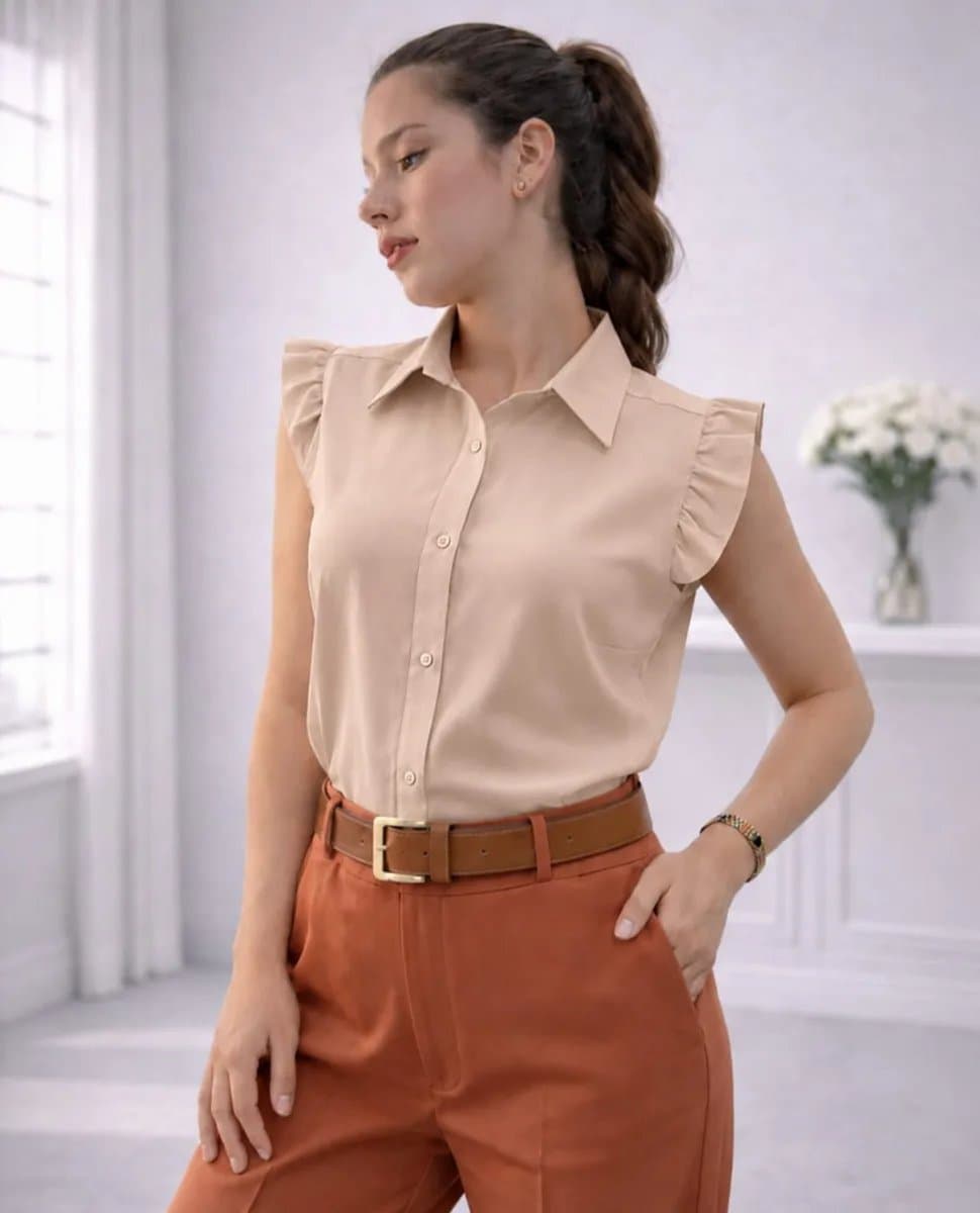 Blusa Nicol — Blusa Nicol - Beige - L