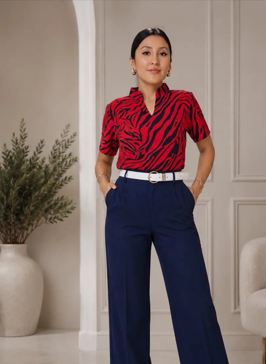 Blusa Valentina — Blusa Valentina - rojo - L
