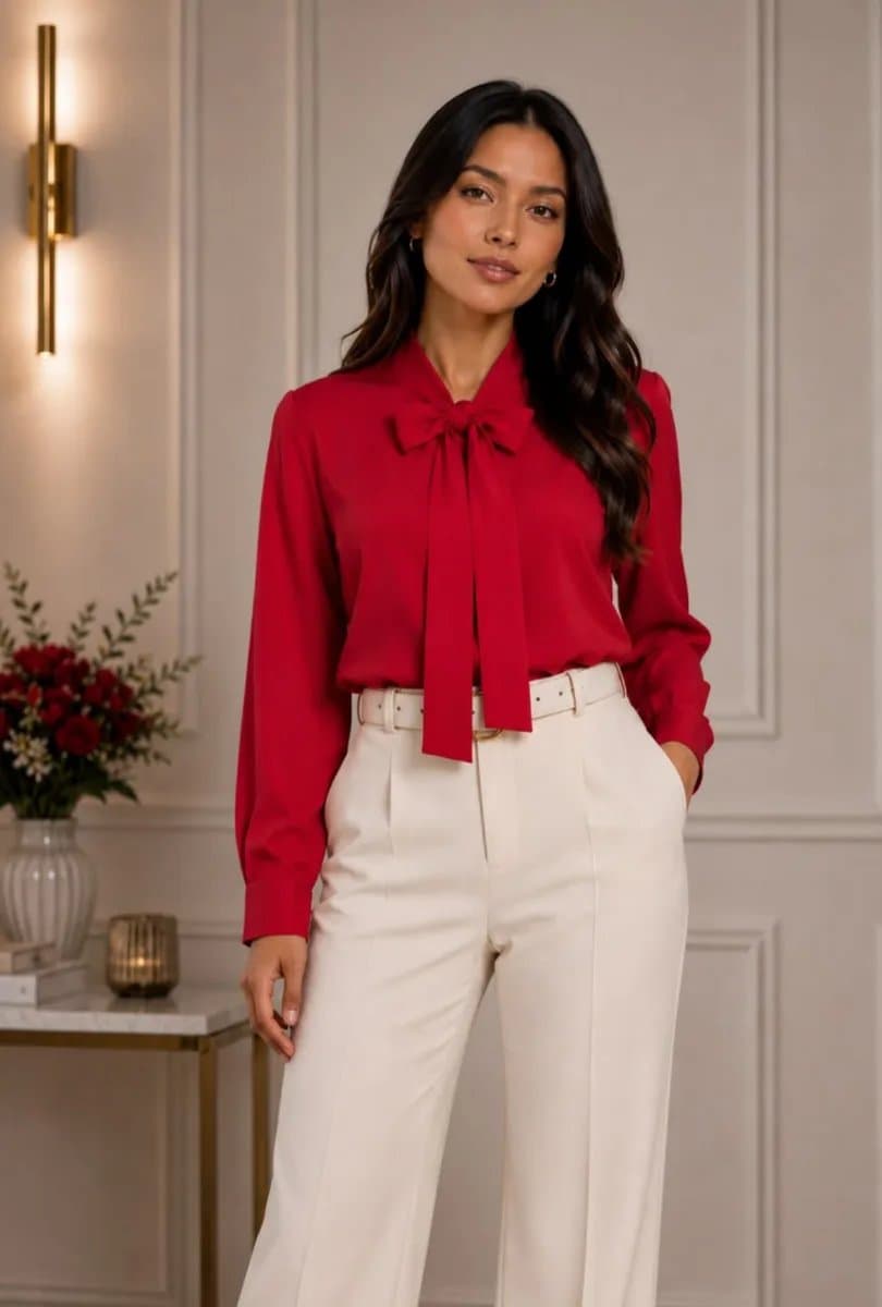 Blusa Lazo — Blusa Lazo - rojo - L